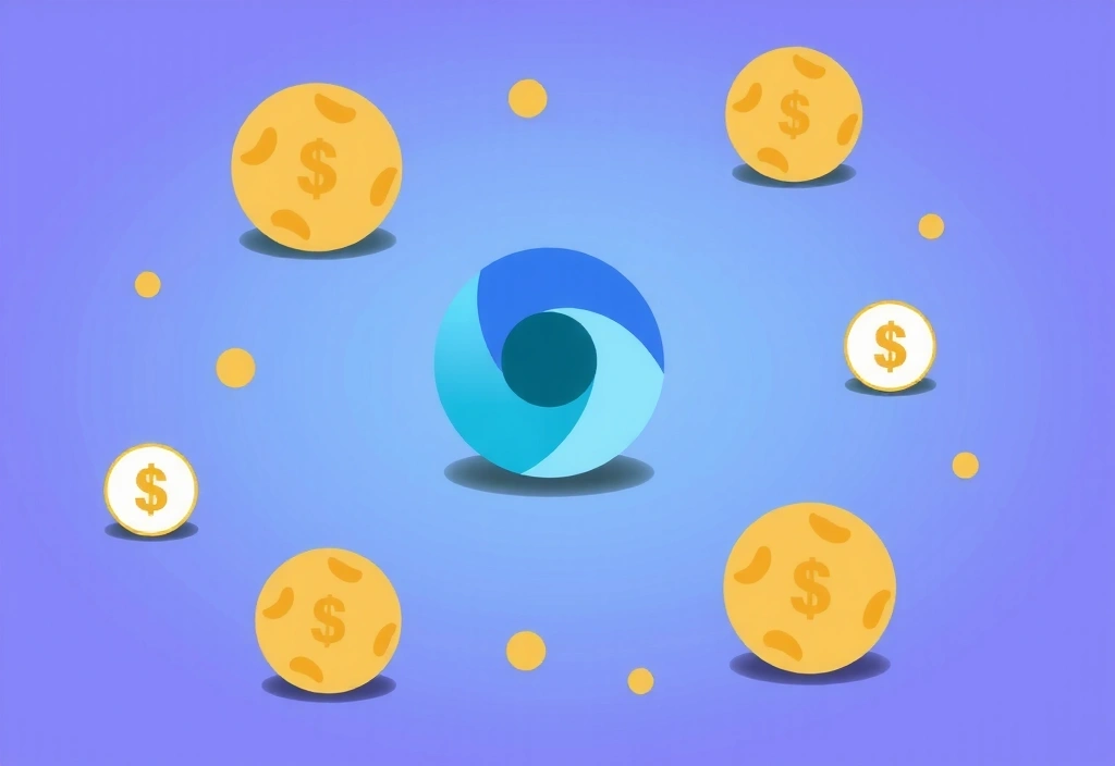 Illustration of various cookies in digital form