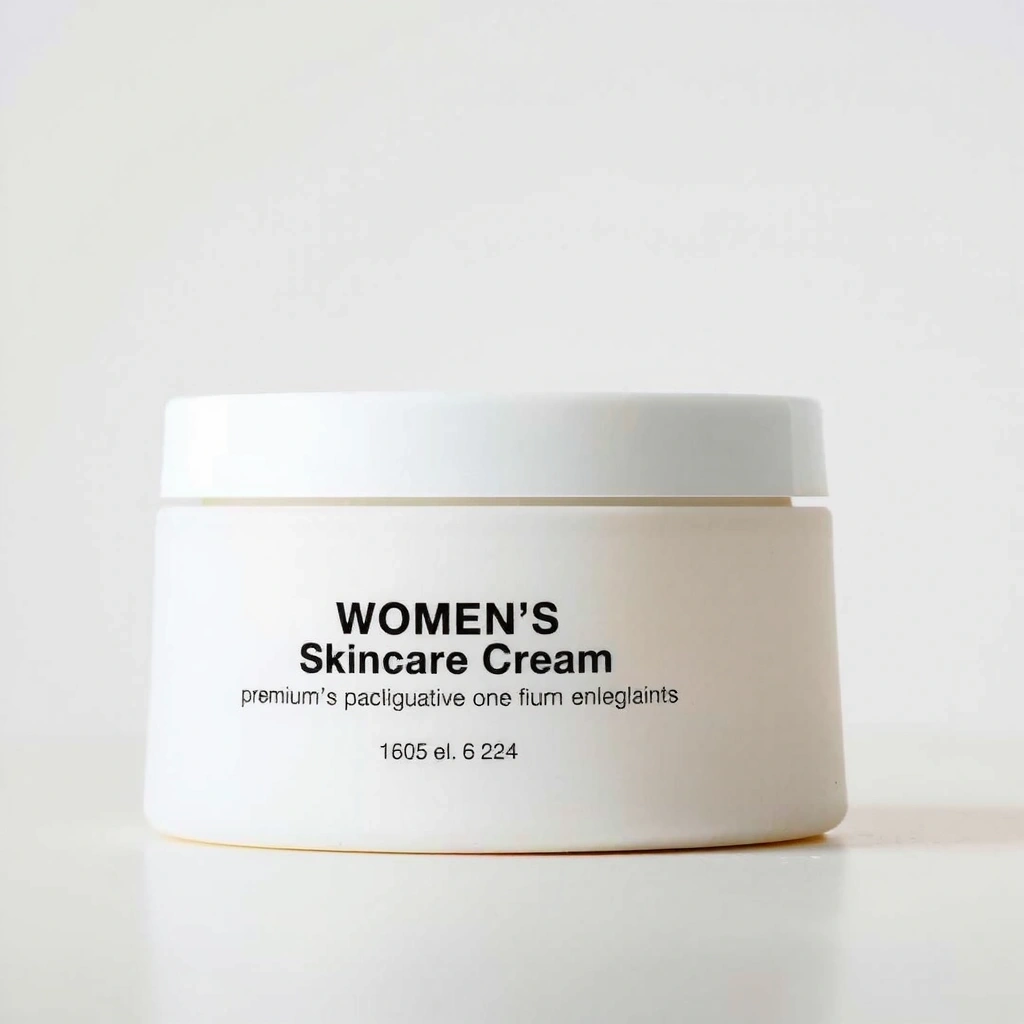 Minimalist packaging of Women's Radiance cream jars